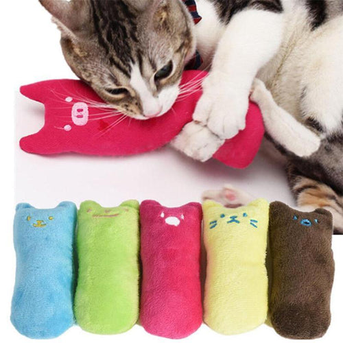 Funny Interactive Crazy Cat Toy Pet Kitten Chewing Toy Teeth Grinding Catnip Toys Claws Thumb Bite Cat mint For Cats Cat Kickers