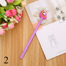 Load image into Gallery viewer, 1pc Pink Flamingo Gel Pen Beautiful Plush Swan Pens For School Writing Girl Gifts Kawaii Neutral Pens School Supplies Stationery