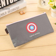 Load image into Gallery viewer, SQUMIDER Superhero Canvas Pencil Case Creative Large Capacity Side Open Zipper Pencil Bag School Stationery