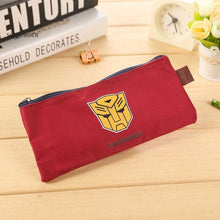 Load image into Gallery viewer, SQUMIDER Superhero Canvas Pencil Case Creative Large Capacity Side Open Zipper Pencil Bag School Stationery