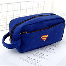 Load image into Gallery viewer, SQUMIDER Superhero Canvas Pencil Case Creative Large Capacity Side Open Zipper Pencil Bag School Stationery
