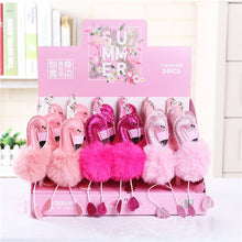 Load image into Gallery viewer, 1pc Pink Flamingo Gel Pen Beautiful Plush Swan Pens For School Writing Girl Gifts Kawaii Neutral Pens School Supplies Stationery