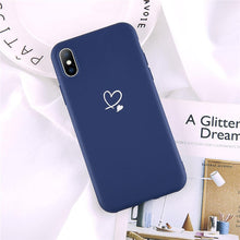 Load image into Gallery viewer, Lovebay For iPhone 7 Case Love Heart Letter For iPhone 6 6s 8 Plus 5s SE XR XS Max Phone Case Animal Soft TPU Silicon Back Cover