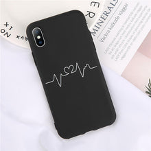 Load image into Gallery viewer, Lovebay For iPhone 7 Case Love Heart Letter For iPhone 6 6s 8 Plus 5s SE XR XS Max Phone Case Animal Soft TPU Silicon Back Cover