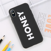 Load image into Gallery viewer, Lovebay For iPhone 7 Case Love Heart Letter For iPhone 6 6s 8 Plus 5s SE XR XS Max Phone Case Animal Soft TPU Silicon Back Cover