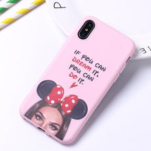 Load image into Gallery viewer, Fashion Queen Classy Paris Girl Summer Travel Mom Baby Soft Silicone Candy Case Coque For iPhone 6 5S 8 8Plus X XS Max 7 7Plus