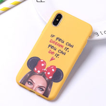 Load image into Gallery viewer, Fashion Queen Classy Paris Girl Summer Travel Mom Baby Soft Silicone Candy Case Coque For iPhone 6 5S 8 8Plus X XS Max 7 7Plus